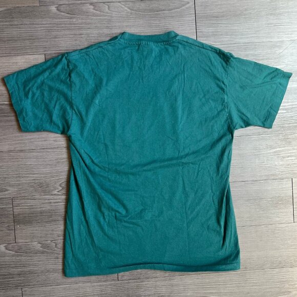 Vintage Single Stitch Teal Arizona Western Puff Print Graphic T-Shirt Size XL - Picture 4 of 4